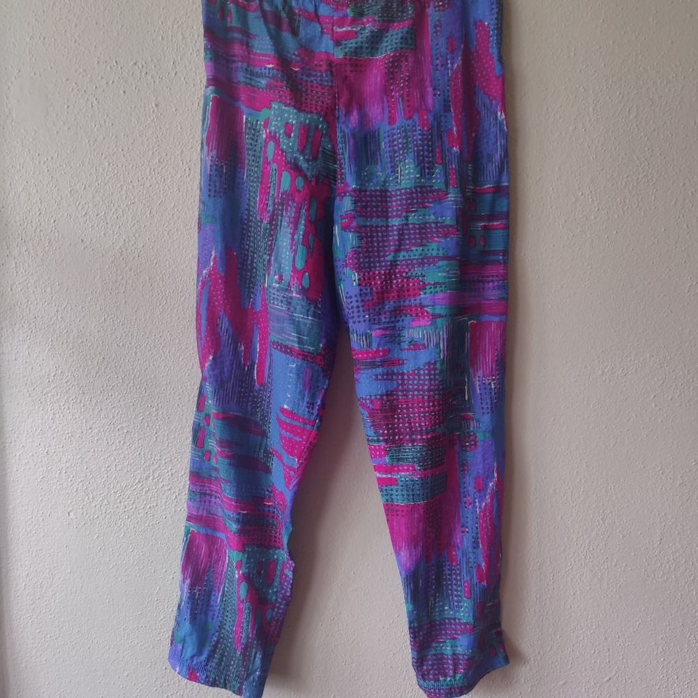 Vintage Reebok Track Pants Nylon w/ Drawstring - Picture 8 of 12